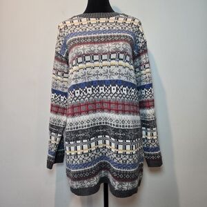 Liz Wear Sweater Women's Small Multicolor Patterned Vintage Knit